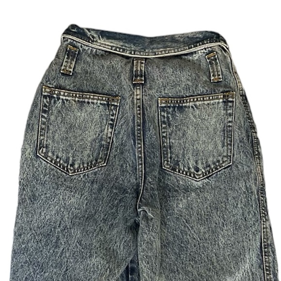 RIO by Stephen Mardon Vintage 80s Fold-over Waist Acid Wash Jeans Size 5 - Picture 3 of 14